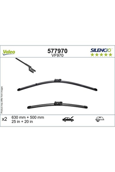 VALEO Set Lamele Stergator Parbriz 630/500 Mm