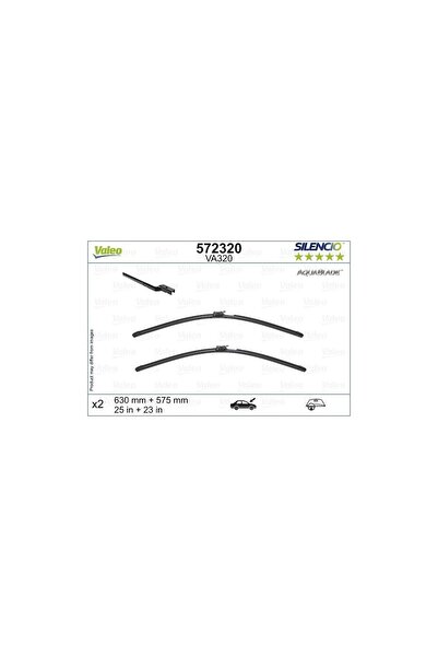 VALEO Set Stergatoare Silencio Aquablade 630/575 Mm