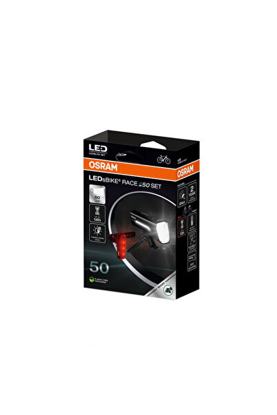 ams-OSRAM Set Far Si Stop Cu Led Pt Bicicleta 50Lx Osram