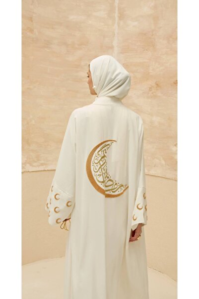 LEYLA STORE Ramadan Kareem | Hilal İşlemeli Abaya