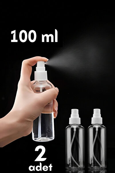 TTT 100 Ml Boş Püskürtücü Sprey Şişe 2 Adet - Doldurulabilir Sprey Kabı