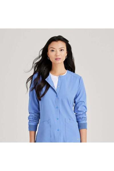 SKECHERS Skechers Stability Scrub Jacket in Light Blue