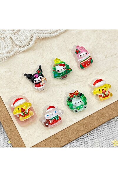 Choice1 Mix-50Pcs 100Pcs/Pack Christmas Nail Charms - Cute KT Kitty Resin Nai...