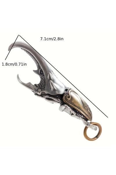 Choice A 〔YY110〕Vintage Beetle Keychain Metal Bottle Opener With Intricate Wi...