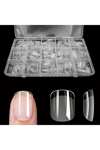 Choice مجموعة Square-S من 330 قطعة من أطراف الأظافر الصناعية الفاخرة، جل ناعم...