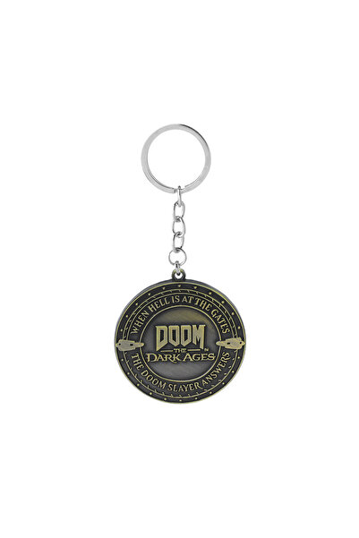 Choice Keychain Game DOOM The Dark Ages Round Pendant Key Chain Backpack Car ...