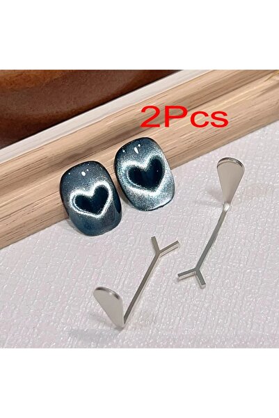 Choice قطعتان من الصفيحة الحديدية، قطعتان من مجموعة مغناطيس أظافر على شكل قلب...