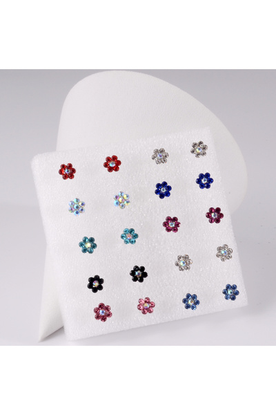 Choice 20PCS Seven Zircon 1 Box Bioplast Flexible Zircon Ear Tragus Helix Car...