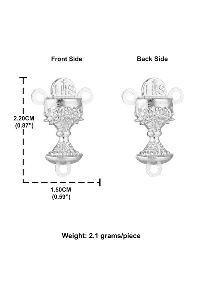 Choice Chalice 10Pcs Catholic Chalice Centerpiece Metal Rosary Communion Cent...