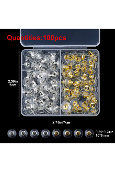 Choice TH114، ١٠٠ قطعة/علبة، مجموعة أدوات سدادات خلفية للأقراط، شكل صحن طائر،...