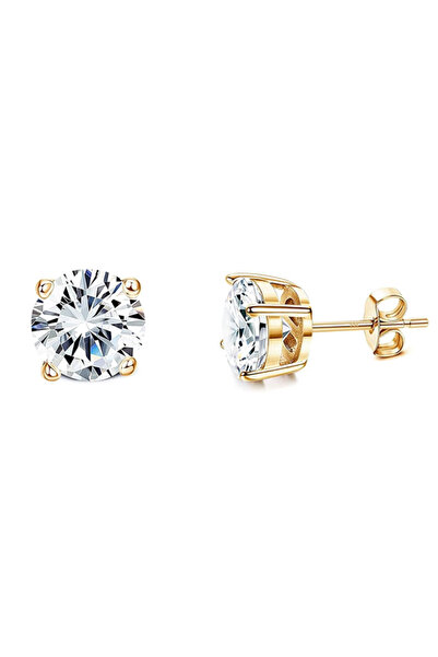 Choice DM56-type3 4 pair Stud Earrings for Women Men 18K Gold Plated Hypoalle...