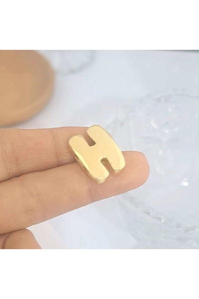 Choice خرز فاصل للأحرف الأبجدية الأولى H QMHJE لسوار، قلادة ساحرة على شكل نجم...