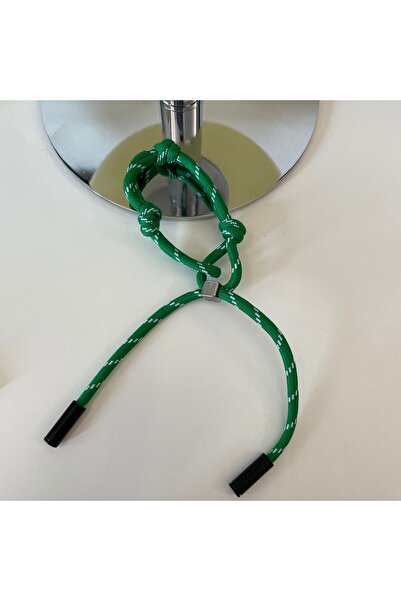 Choice سلسلة مفاتيح عتيقة الطراز مصنوعة يدويًا من النايلون على شكل حبل، على ش...