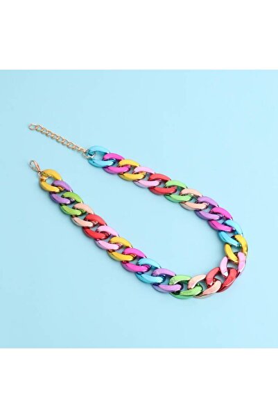 Choice Colorful FishSheep Trendy Metallic Color Acrylic Chain Choker Necklace...