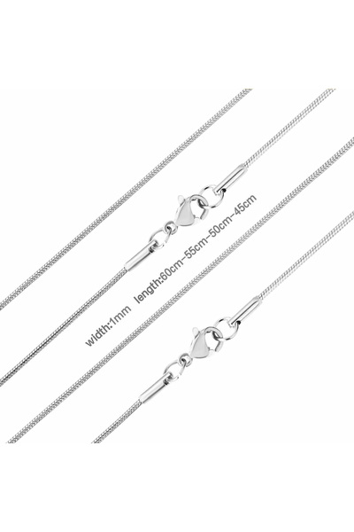 Choice قلادة ثعبان دائرية من الفولاذ الفاخر 45S، مناسبة للرجال والنساء، بسماك...