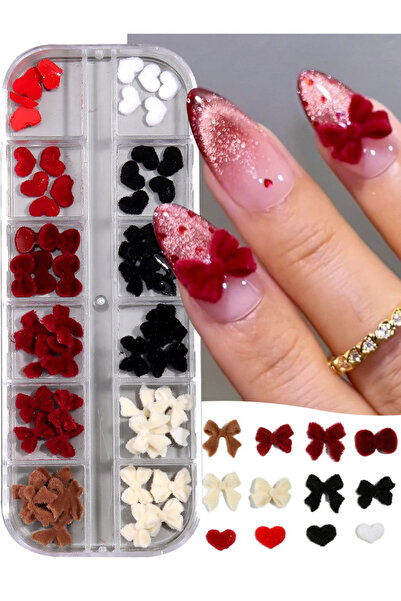 Choice 12G-RAX01 فيونكة مخملية شتوية بلون النبيذ الأحمر والأسود بتصميم فيونكة...