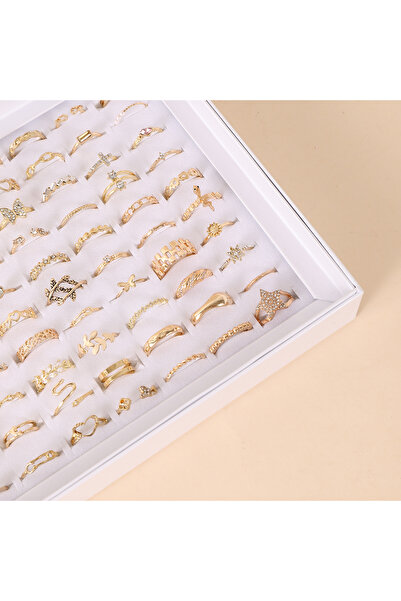 Choice مجموعة عشوائية من 1/5/15/30/50/100 قطعة من حلقات هندسية بتصميم مجوف بس...