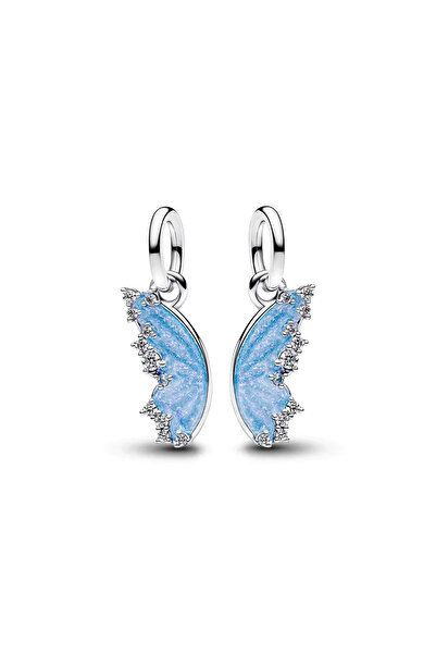 Choice CUT1476 Original 925 Sterling Silver Heart-shaped Flower Butterfly Ani...