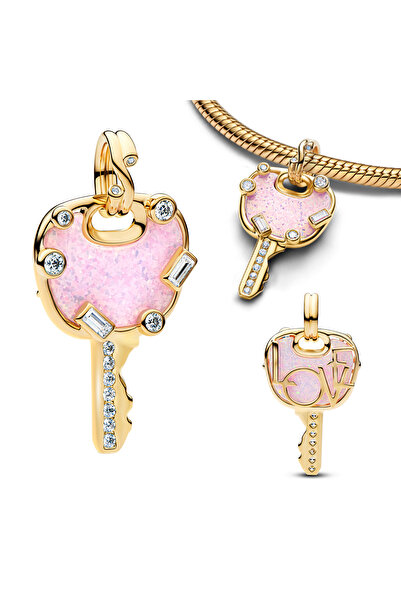 Choice AMC7354 Original 925 Sterling Silver Pink Charms Airplane Heart Butter...