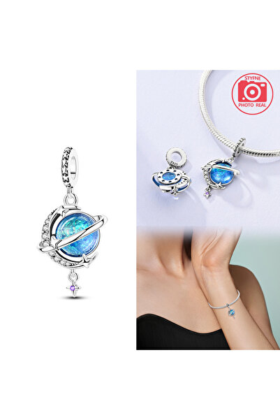 Choice KYC1441-J Cosmic Star and Moon Pendant Silver Colors For Charms Silver...