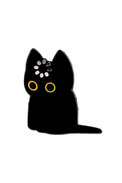 Choice 9 دبابيس مينا على شكل قطة سوداء، دبابيس ضفدع مضحكة للمعطف، دبابيس راكو...