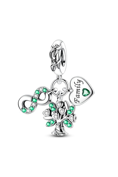 Choice KTC1663 تعليقات أصلية من الفضة عيار 925 على شكل شجرة الحياة، مناسبة لص...