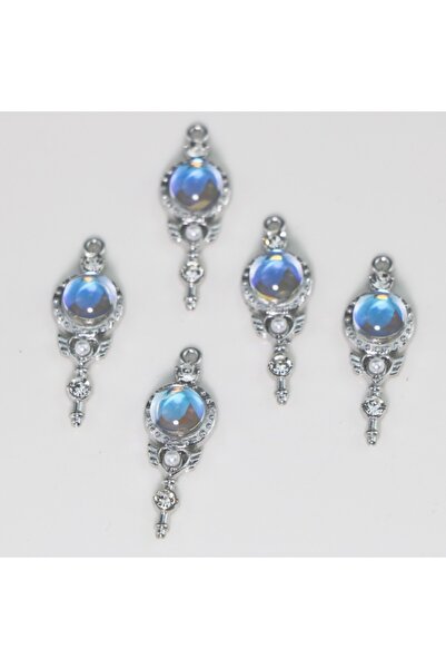 Choice c229-5pcs 5PCS DIY jewelry accessories personalized alloy key moonston...