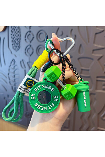 Choice green Charming Bag Pendant Fitness Keychain For Gym Lovers Premium Gif...