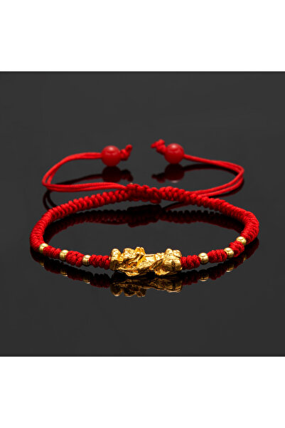 Choice سوار فنغ شوي صيني من الخرز الأحمر، بي شيو بي ياو، لجذب الثروة والصحة و...