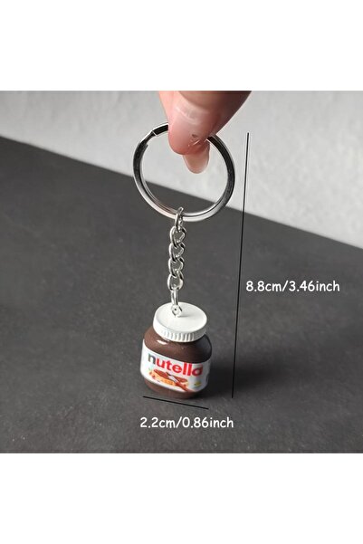 Choice 2Pcs 【MAX-22】2Pcs Creative Simulation Hazelnut Chocolate Jam Bottle Ke...