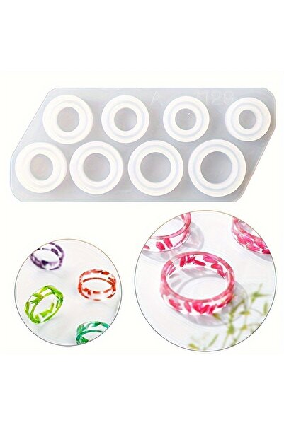Choice 1pc Ring Silicone Mold with 7 Assorted Sizes DIY Circle Resin Epoxy Re...