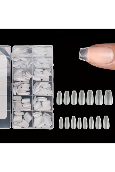 Choice N420-121 علبة تحتوي على 600 قطعة من أطراف الأظافر القصيرة على شكل لوز ...