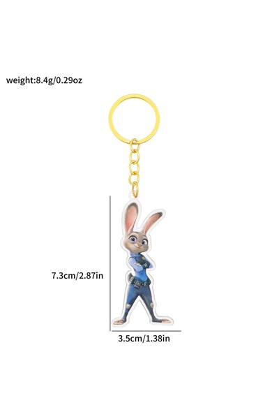 Choice سلسلة مفاتيح ديزني زوتوبيا 2 SS0485-5، إكسسوارات أنيقة ولطيفة لحقائب ا...