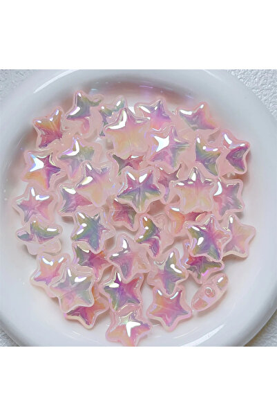 Choice5 21 مم (10 قطع) fen TX57 10 قطع 21 مم طلاء لامع رائع خرز نجمة خماسية ف...