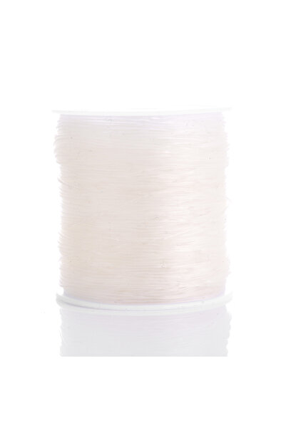 Choice 0.8mm x 100meters WHITE Elastic Stretch Crystal String Cord Beading Th...