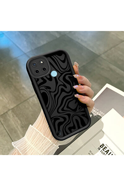 ucuc حافظة من السيليكون الأسود متوافقة مع Realme C25Y/C21Y، مقاومة للصدمات، ح...