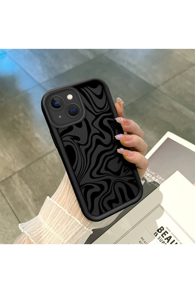 ucuc حافظة سيليكون سوداء متوافقة مع هاتف iPhone 14 Plus، مقاومة للصدمات، حماي...