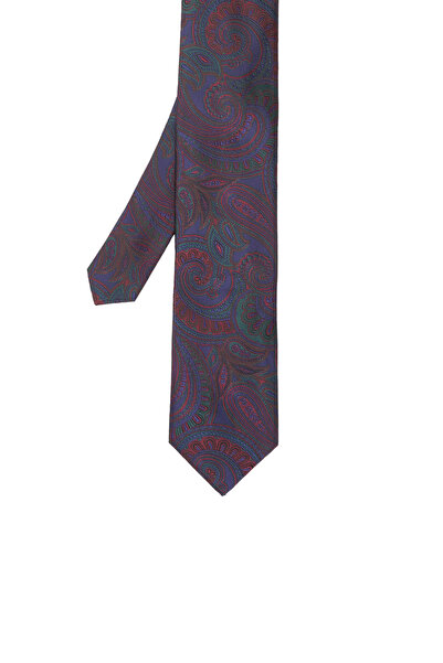 Network Renkli Şal Desenli Kravat