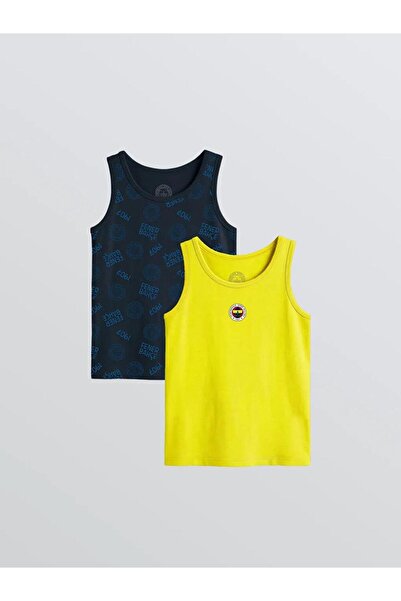 LC Waikiki Синій чоловічий дитячий футбольний майка з принтом Фенербахче, 2 ш...