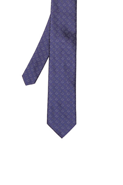 Network Lacivert Şal Desenli Kravat