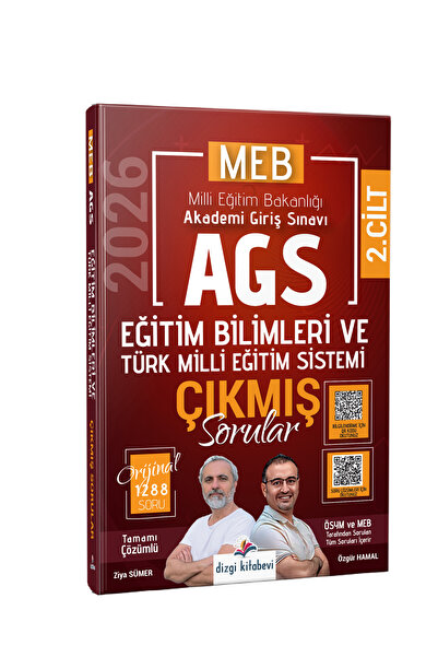 Dizgi Kitap 2026 MEB AGS Eğitim Bilimleri Türk Milli Eğitim Sistemi Çıkmış So...