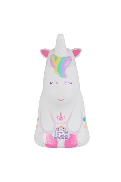 Air-Val Set of 2 x Shower Gel and Shampoo for Children Eau My Unicorn 2D Figu...