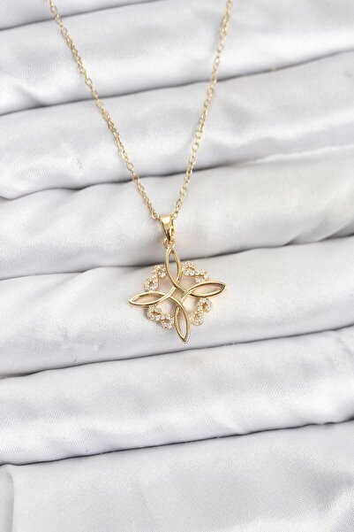 norsary 316L Steel Chain Gold Color Infinity Model Zircon Stone Women's Necklace