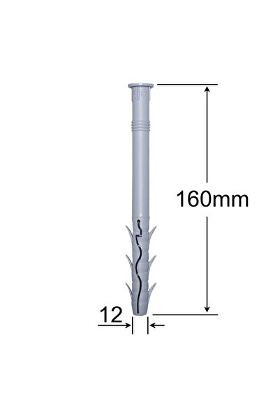 Gray Square Diblu 12x160 Cu Aripi - 50buc/cutie