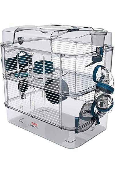 ALL FOR WAN'S LIFE قفص زولوكس رودي 3 ديو للقوارض - أزرق