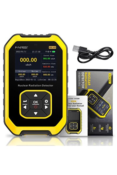 FNIRSI GC-01 Radyasyon Dedektörü - SARI