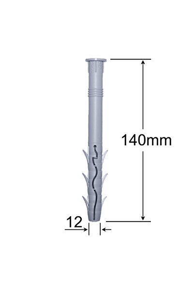 Gray Square Diblu 12x140 Cu Aripi - 50buc/cutie