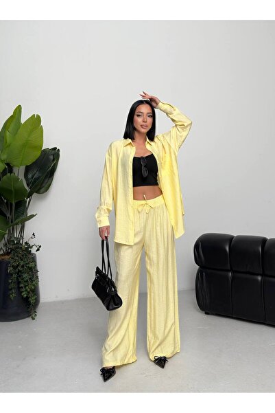 Tarzımızbir Shirted Suit Made of Strawberry Fabric, Top and Bottom, Is Halal.