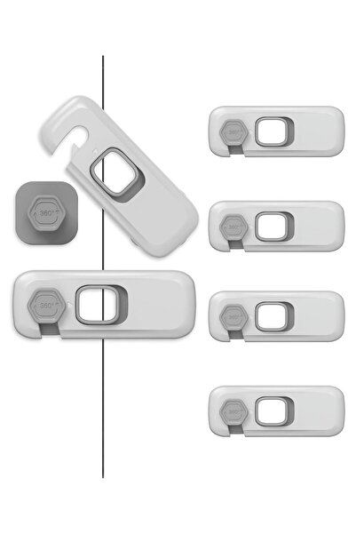 BLIXAR 4 Pcs Drawer Lock, Fridge Lock, Door Lock for Kids Safety