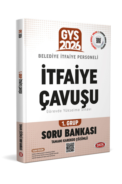 Data Yayınları Belediye İtfaiye Çavuşu GYS 1. Grup Soru Bankası - Karekod Çöz...